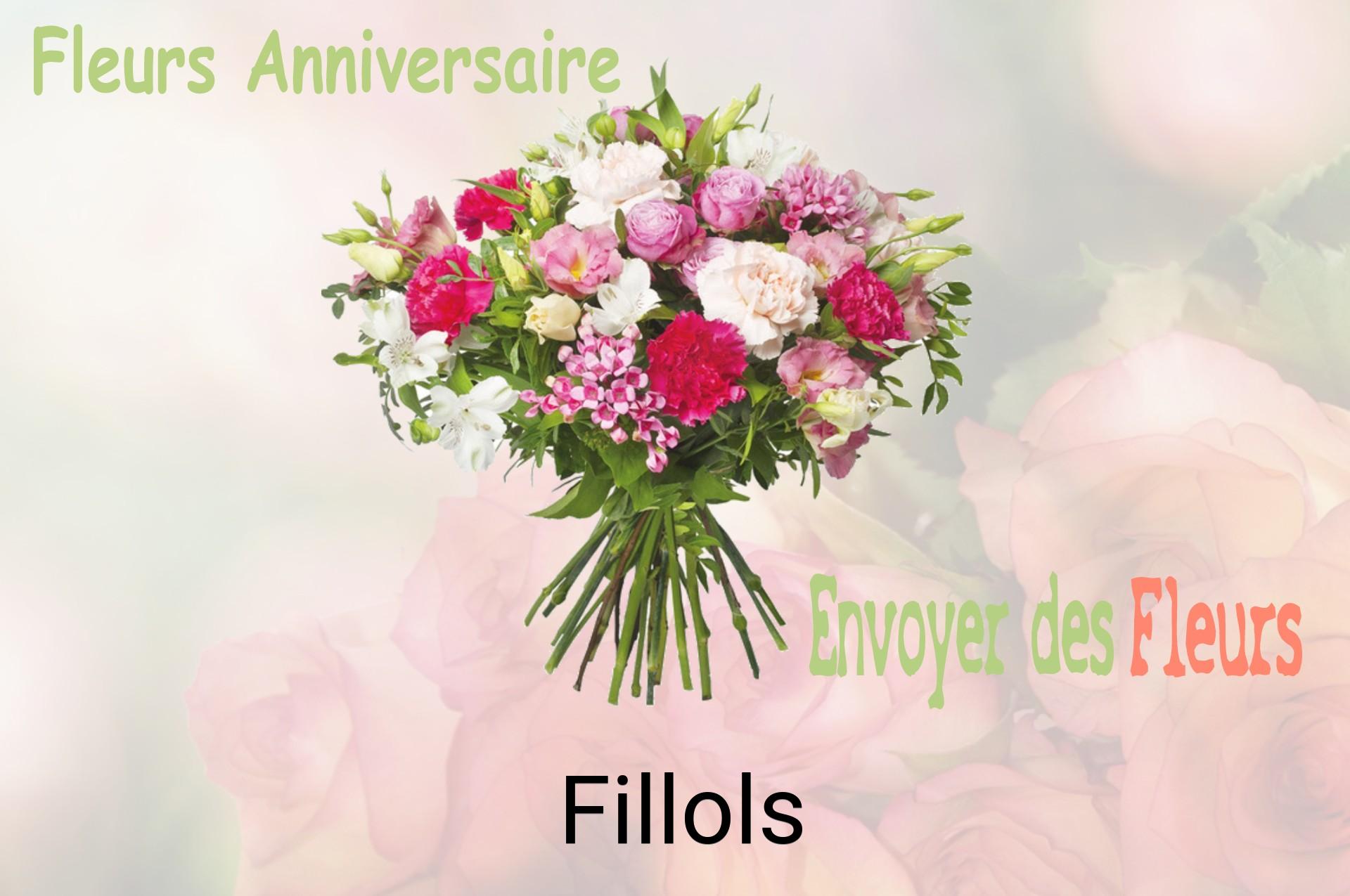 Bouquet de fleurs d’anniversaire livré à Fillols